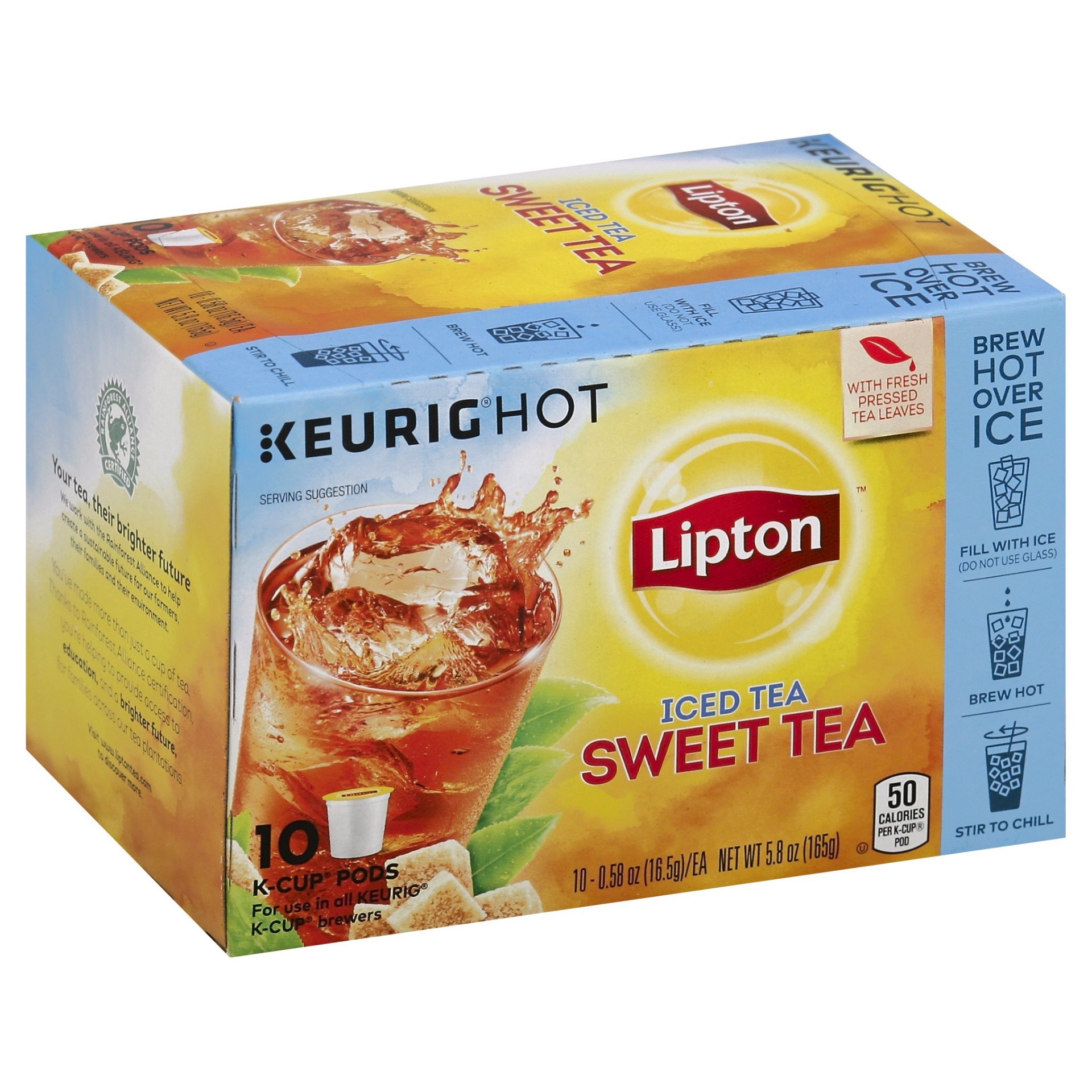 slide 1 of 3, Lipton Iced Sweet Tea K-Cup Pods, 10 ct