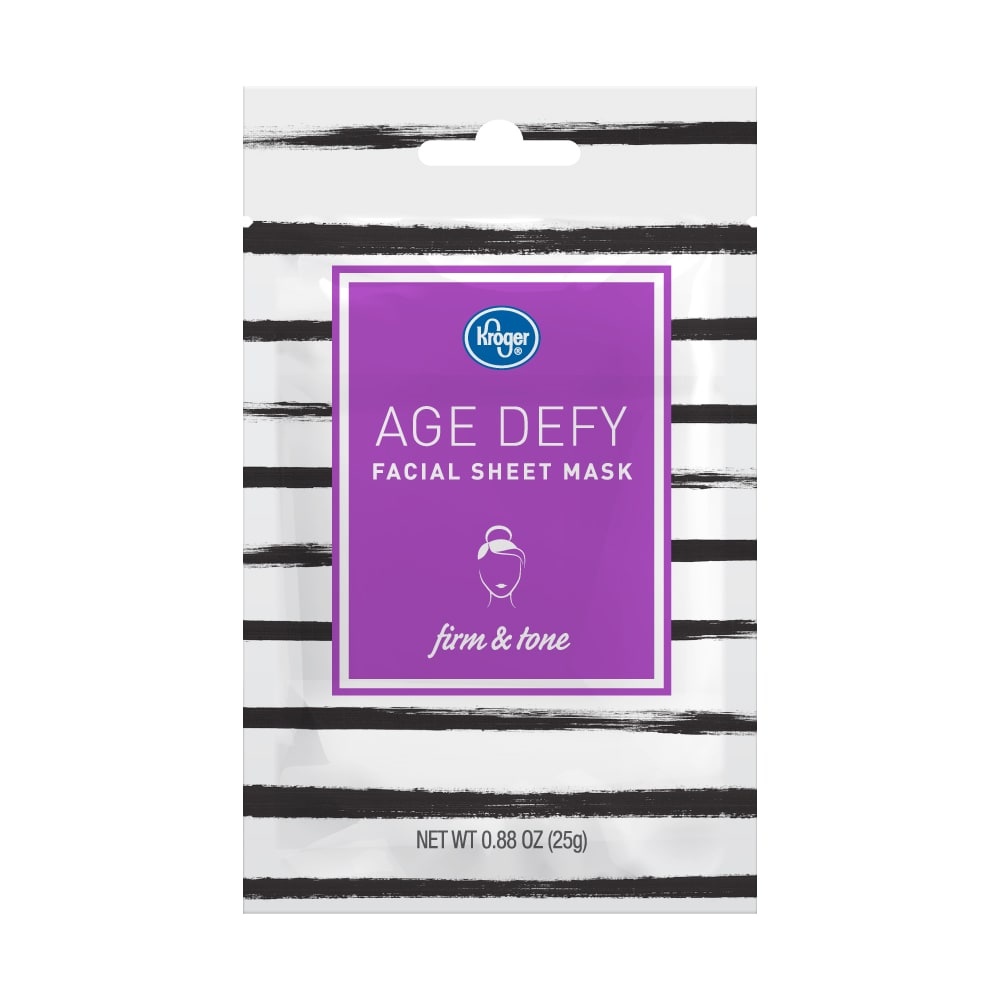 slide 1 of 1, Kroger Age Defy Facial Sheet Mask, 1 ct