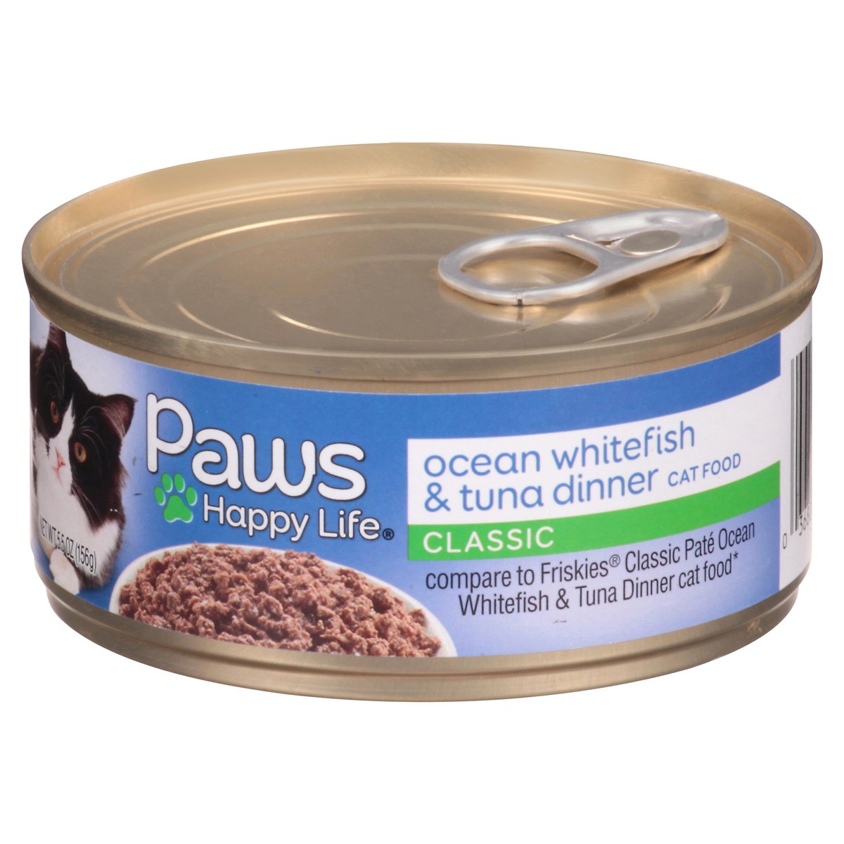 slide 9 of 9, Paws Happy Life Classic Ocean Whitefish & Tuna Dinner Cat Food 5.5 oz, 5.5 oz