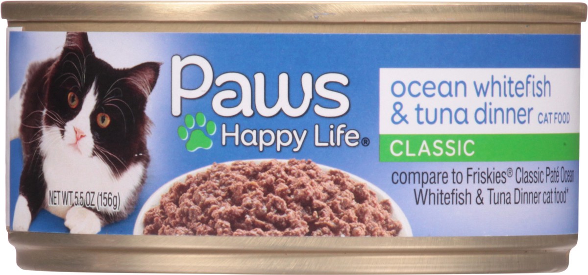 slide 6 of 9, Paws Happy Life Classic Ocean Whitefish & Tuna Dinner Cat Food 5.5 oz, 5.5 oz