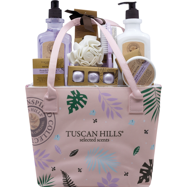 slide 1 of 1, TUSCAN HILLS Tuscan Hill 11Pc Body Care Gs With Tote Bag, 1 ct