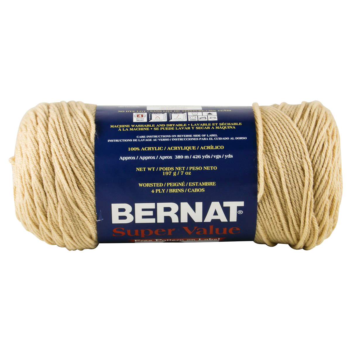 slide 2 of 3, Bernat Super Value Yarn - Dark Heather, 1 ct