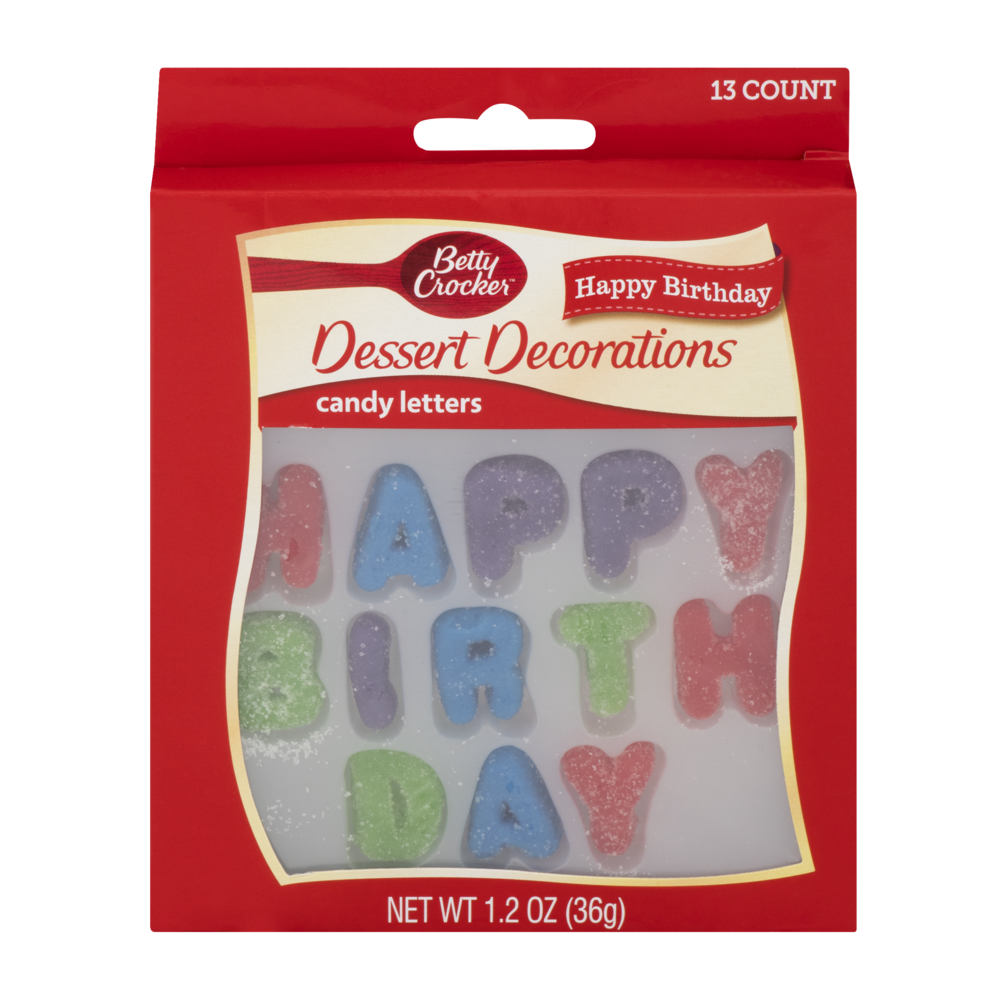 slide 1 of 1, Betty Crocker Happy Birthday Gummy Candy, 1.27 oz