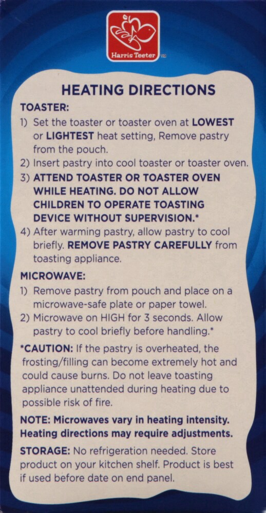 slide 3 of 4, Harris Teeter Blueberry Toaster Pastries, 6 ct