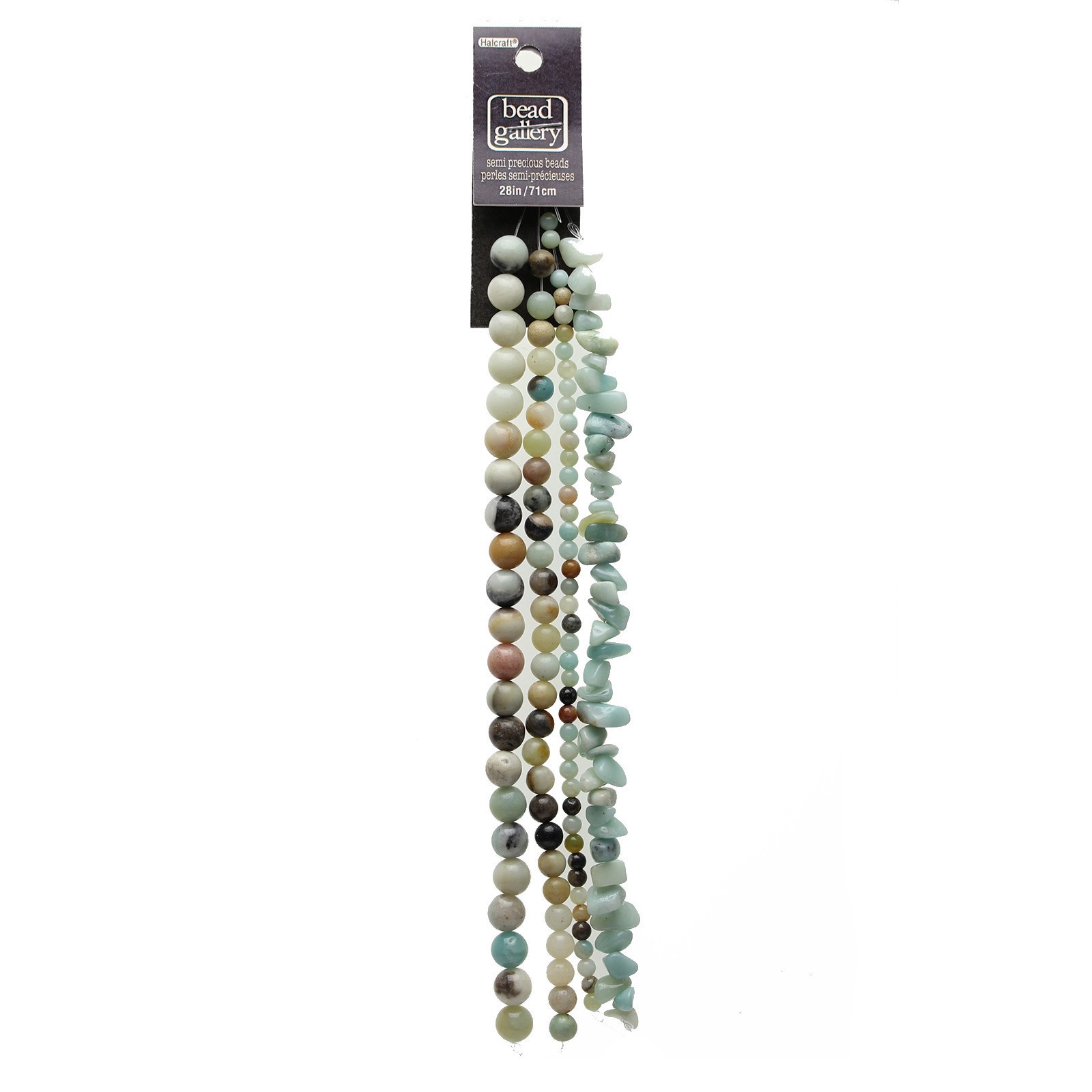 slide 3 of 6, Multicolor Amazonite Beads Value Pack By Bead Landing, 28 in