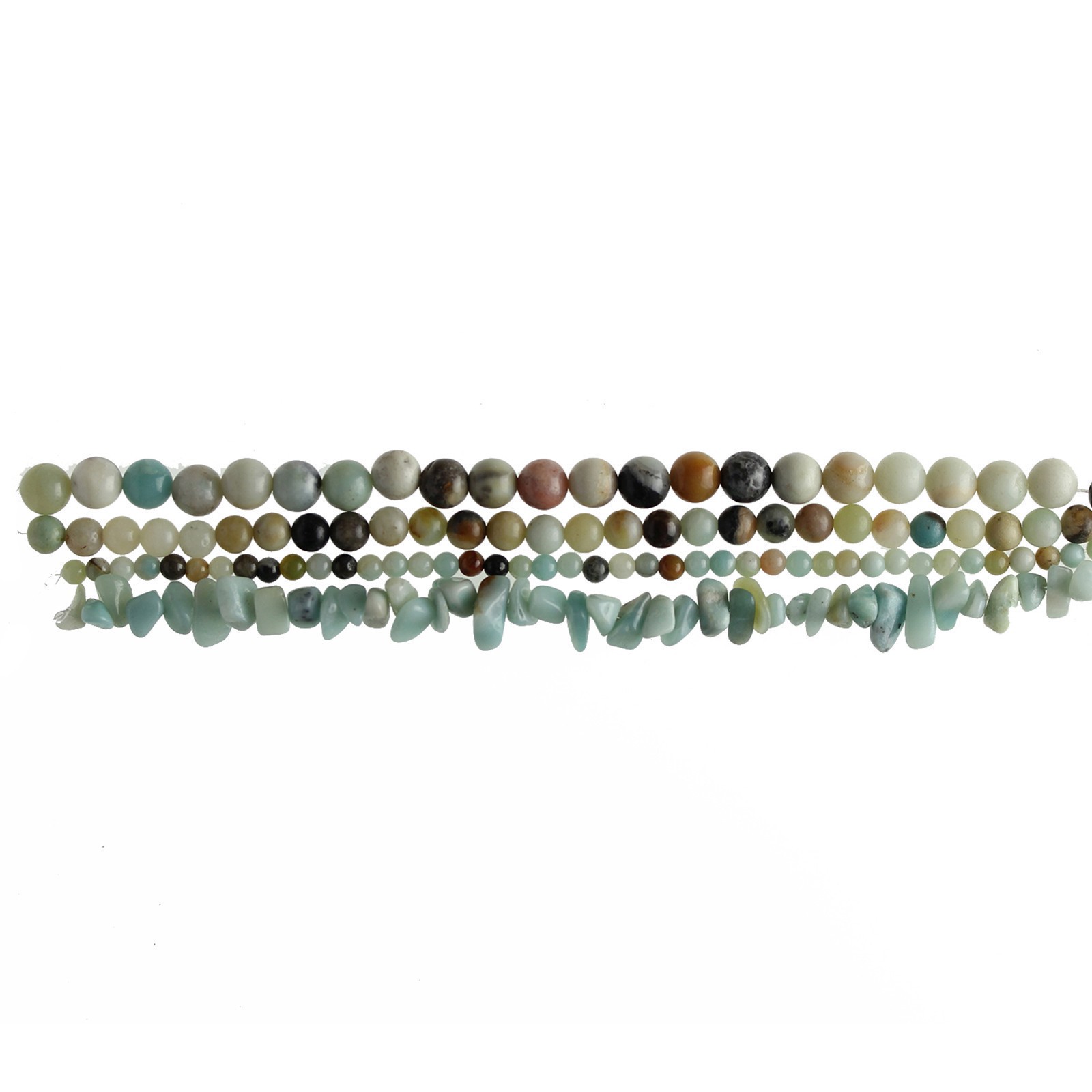 slide 2 of 6, Multicolor Amazonite Beads Value Pack By Bead Landing, 28 in
