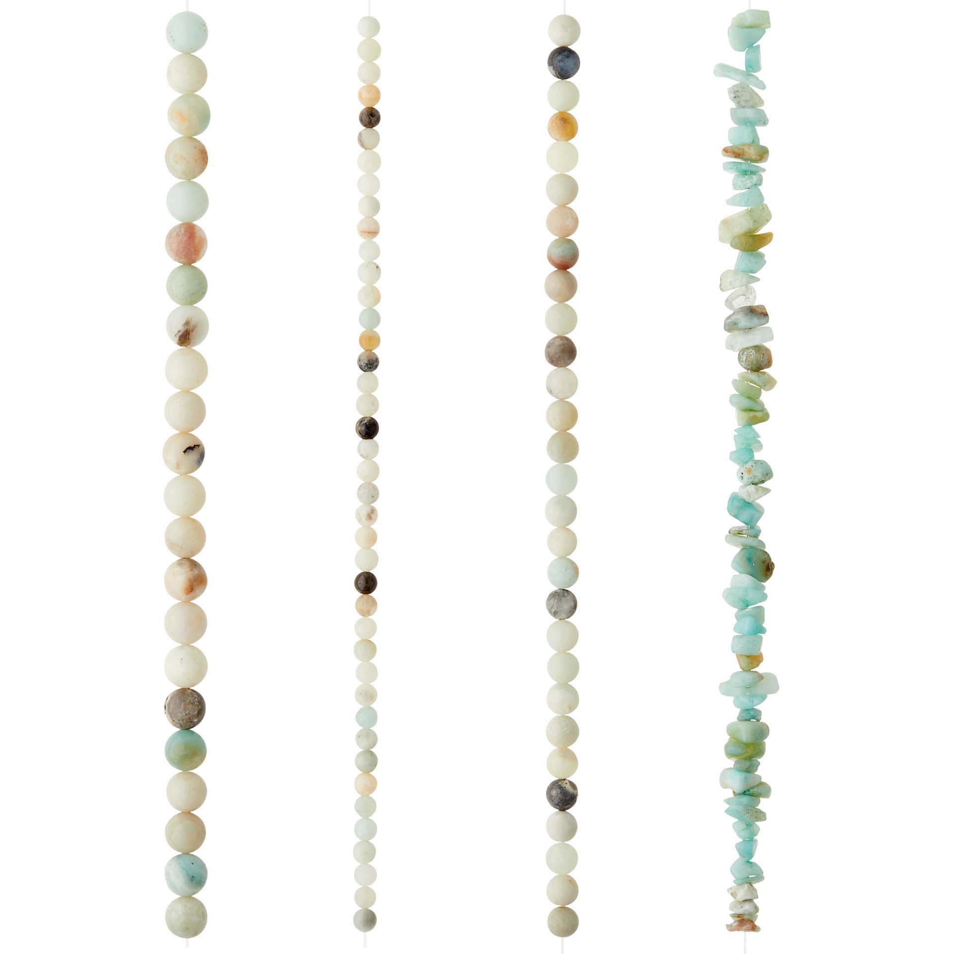 slide 6 of 6, Multicolor Amazonite Beads Value Pack By Bead Landing, 28 in