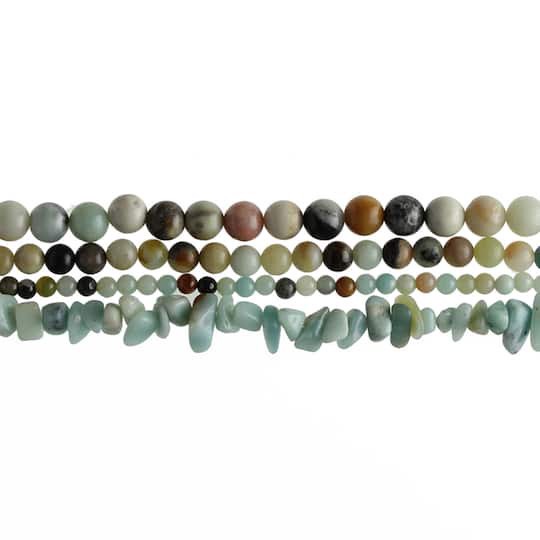 slide 1 of 6, Multicolor Amazonite Beads Value Pack By Bead Landing, 28 in