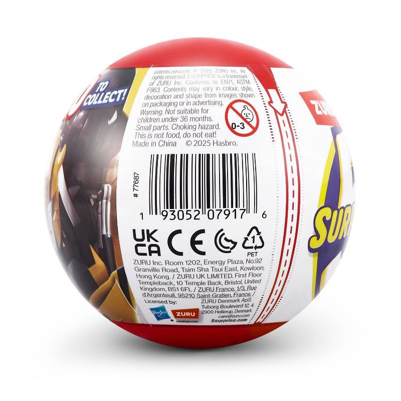 slide 6 of 9, 5 Surprise Transformers Series 1 Capsule, 1 capsule