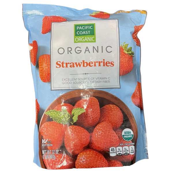 slide 1 of 1, Pacific Coast Organics Pacific Coast Orgranic, Organic Frozen Strawberries, 32 oz