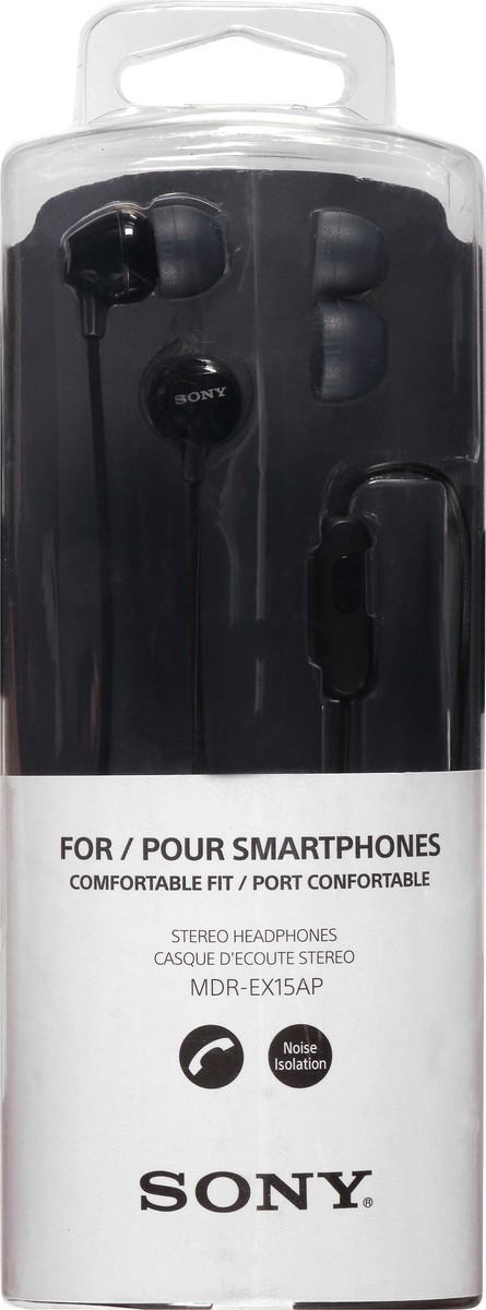 slide 1 of 10, Sony Black Stereo Headphones 1 ea, 1 ct