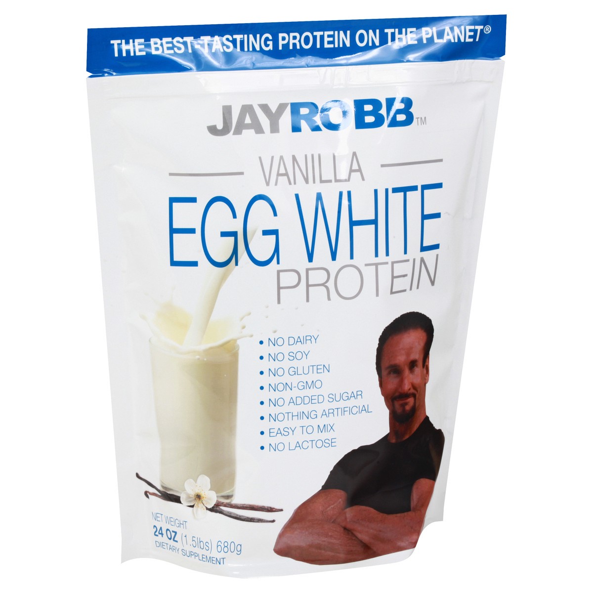 slide 7 of 9, Jay Robb Vanilla Egg White Protein 24 oz, 24 oz