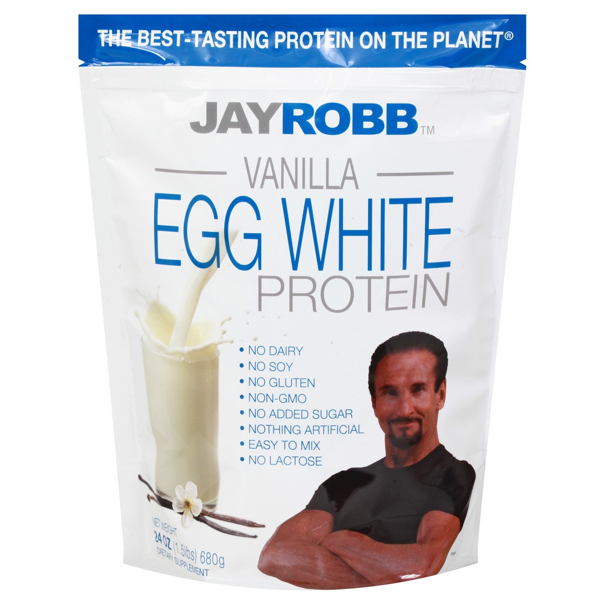 slide 1 of 9, Jay Robb Vanilla Egg White Protein 24 oz, 24 oz