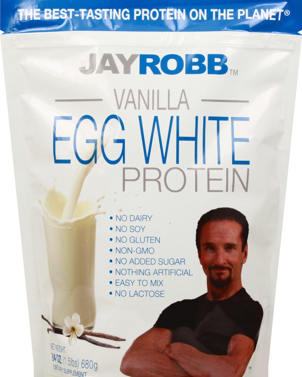 slide 6 of 9, Jay Robb Vanilla Egg White Protein 24 oz, 24 oz