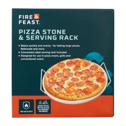 FIRE & FEAST Fire& Feast Pizza Stone, 13 Inch