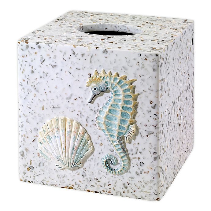 slide 1 of 1, Avanti Coastal Terrazzo Boutique Tissue Box Cover, 1 ct