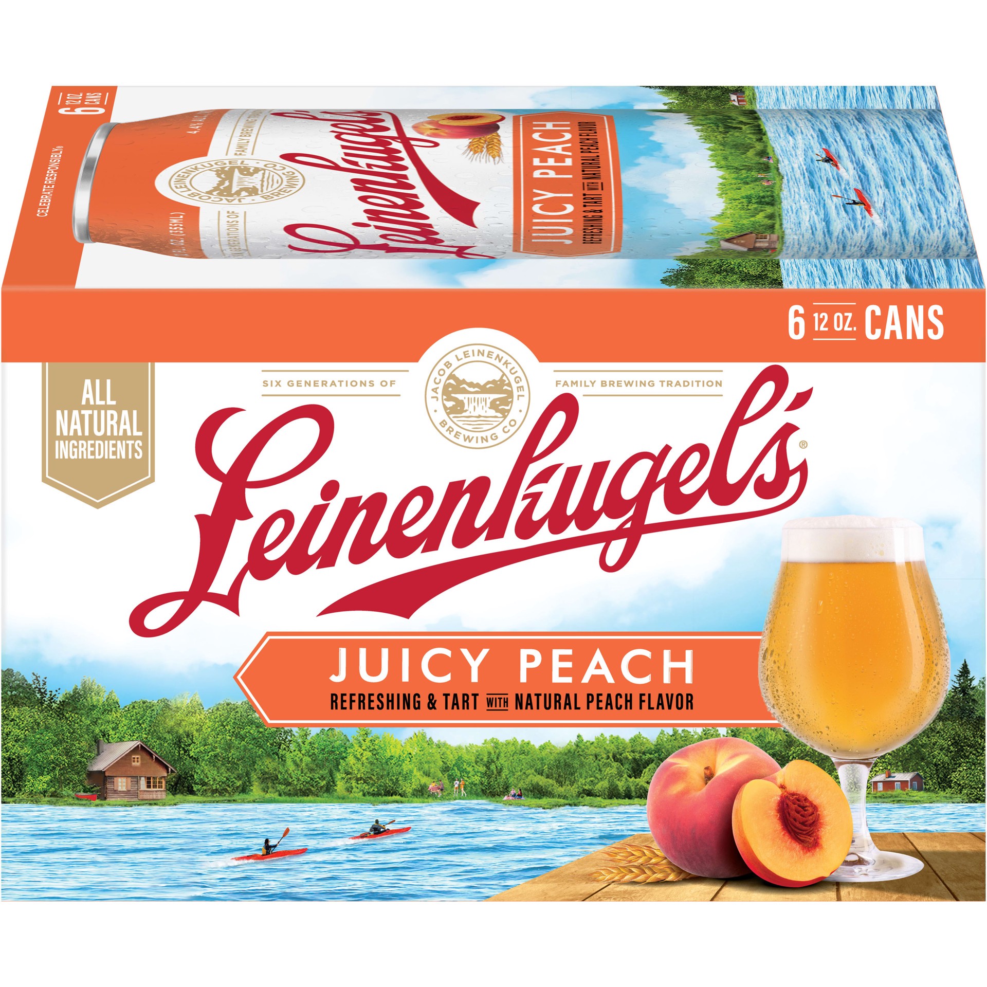 slide 5 of 5, Leinenkugel's Juicy Peach, 72 fl oz