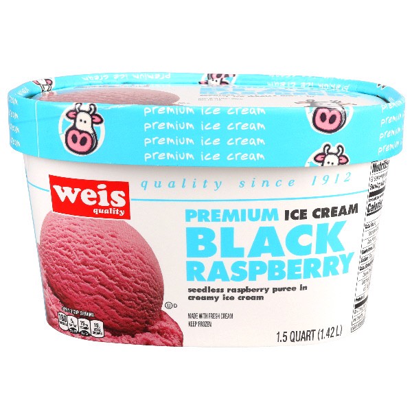 slide 1 of 1, Weis Quality Black Raspberry Ice Cream, 48 fl oz