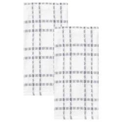 Everyday Living Grid Kitchen Towels - Federal Blue
