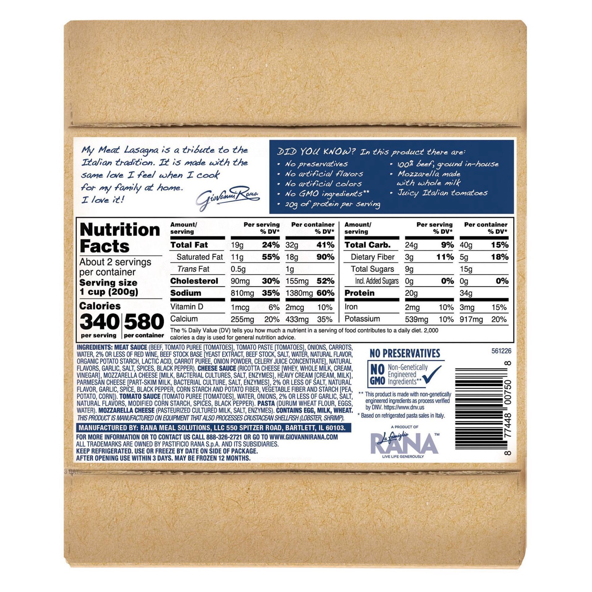slide 2 of 15, Rana Meat Lasagna Single Serve, 12 oz