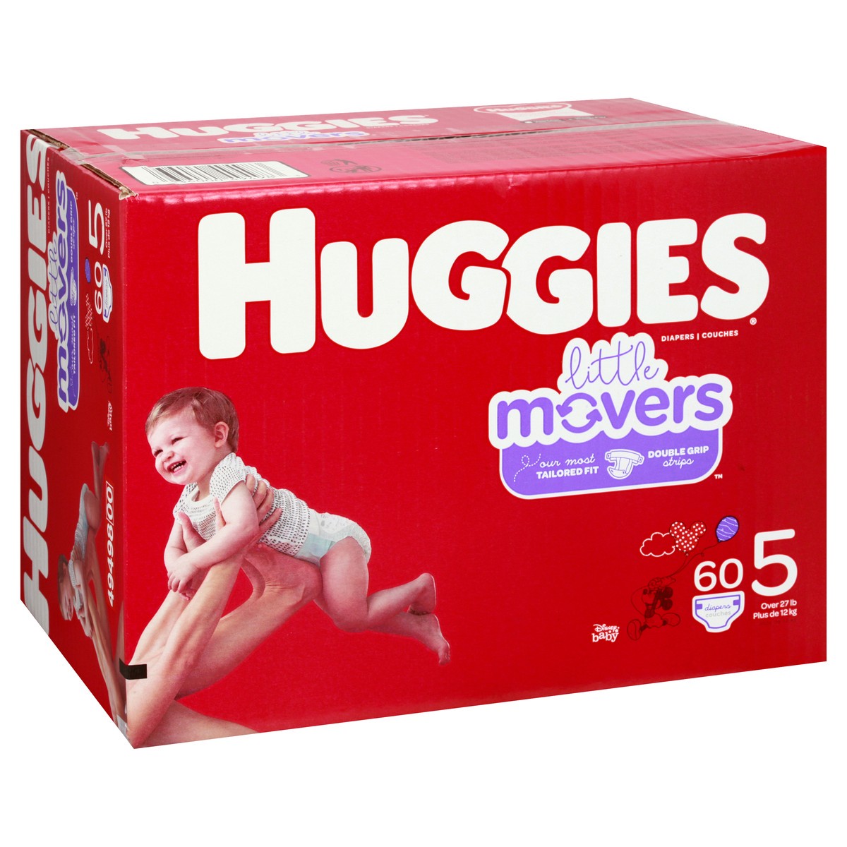 slide 2 of 9, Huggies Little Movers Diapers - Size 5, 60 ct