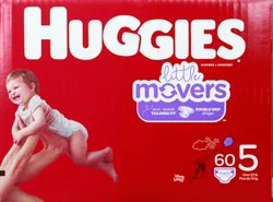 Huggies Little Movers Diapers - Size 5