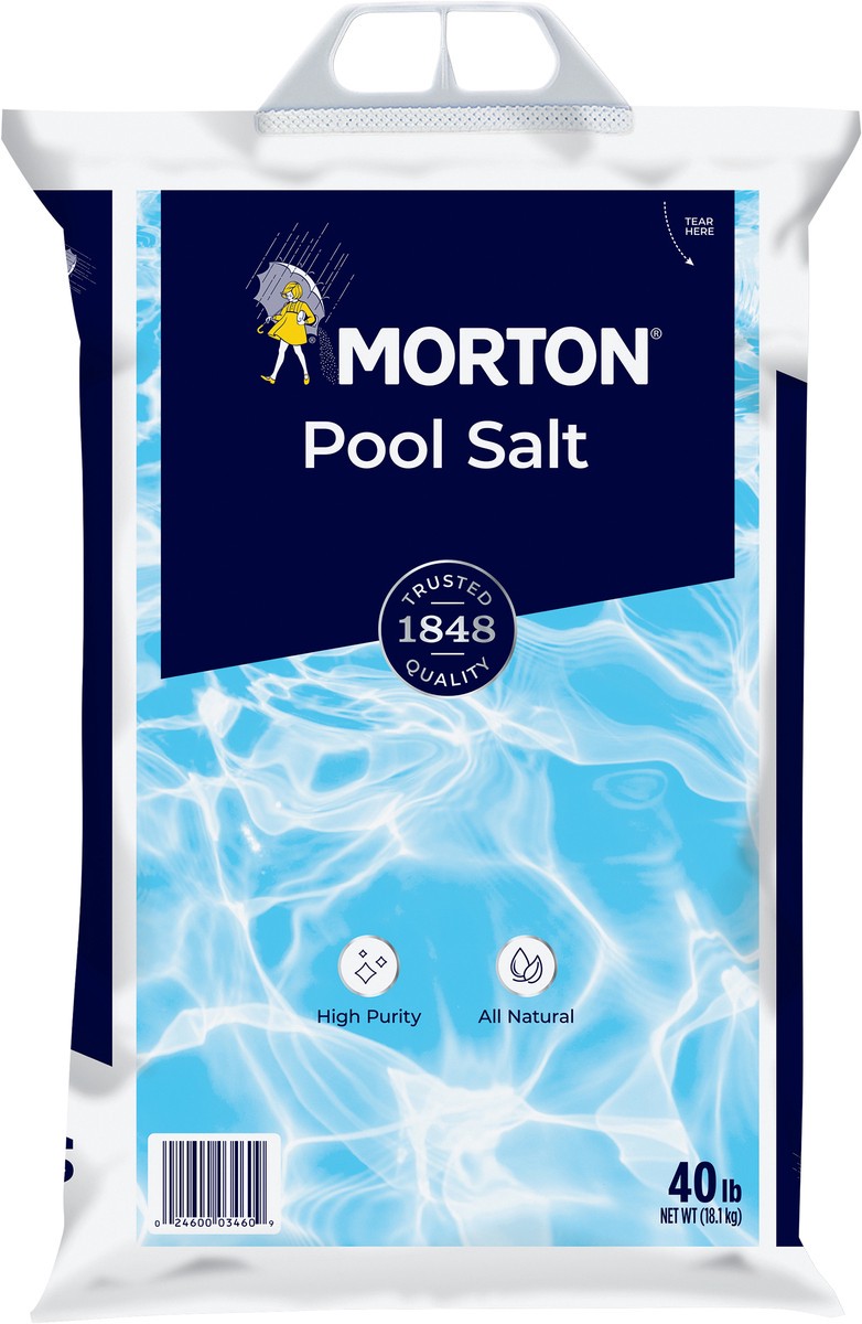 slide 1 of 5, Morton Pool Salt 40 lb, 40 lb