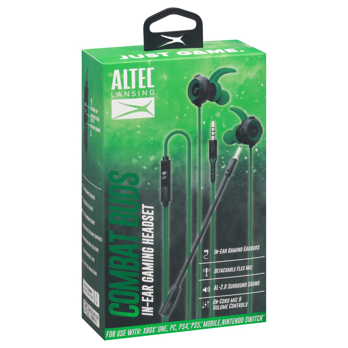 slide 2 of 9, Altec Lansing Combat Buds In-Ear Gaming Headset 1 ea, 1 ea