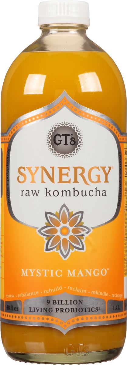 slide 4 of 12, GT's Raw Mystic Mango Kombucha - 48 fl oz, 48 fl oz