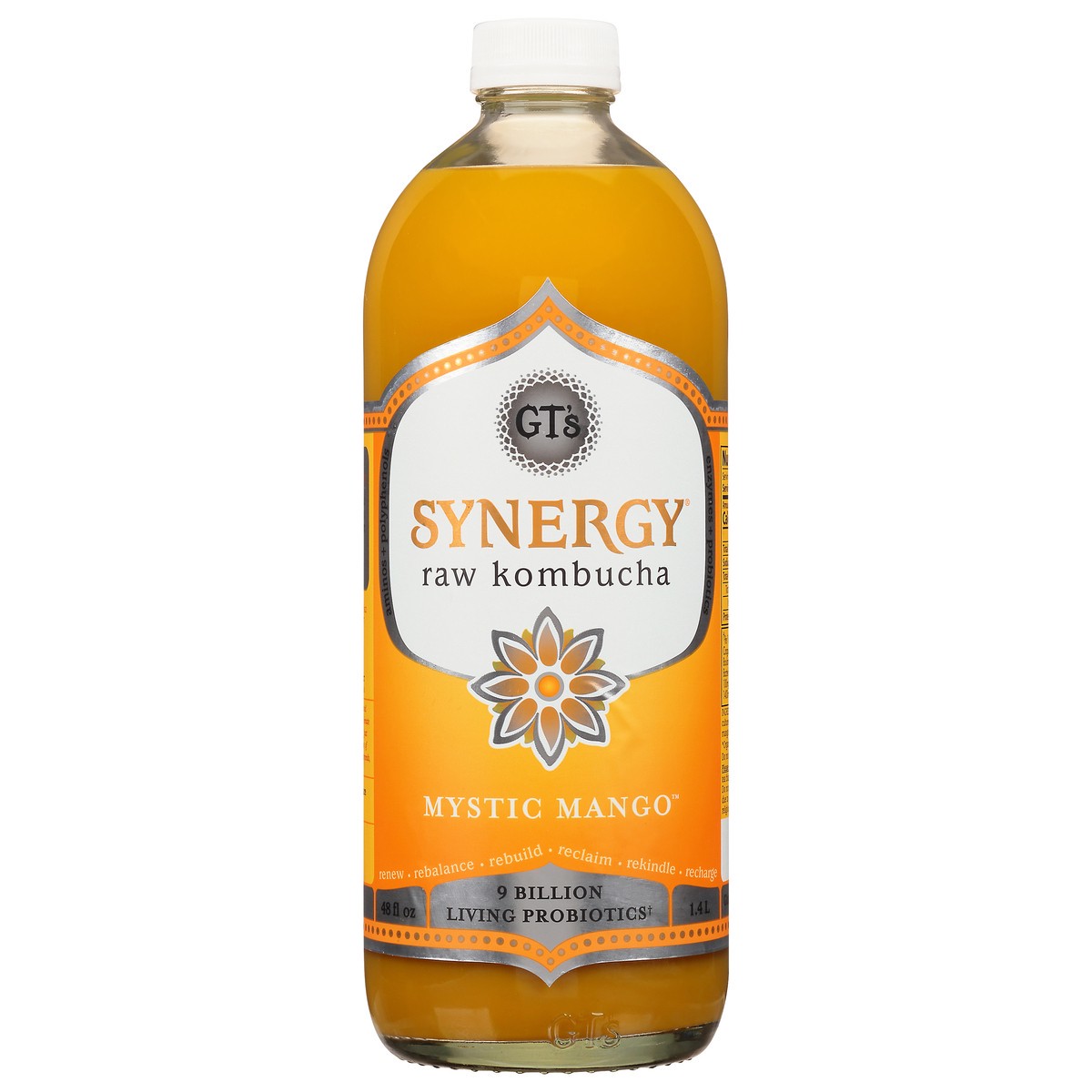 slide 1 of 12, GT's Raw Mystic Mango Kombucha - 48 fl oz, 48 fl oz