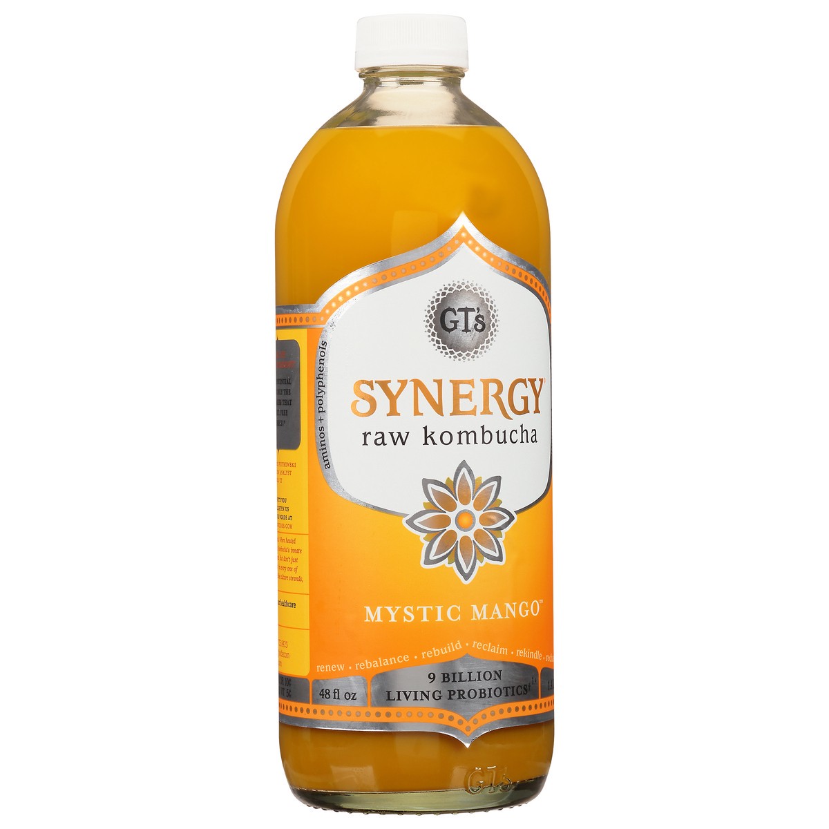 slide 8 of 12, GT's Raw Mystic Mango Kombucha - 48 fl oz, 48 fl oz