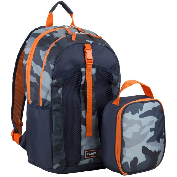 slide 1 of 7, Fuel Deluxe Lunch Bag And Backpack Set, Midnight Camo, 1 ct