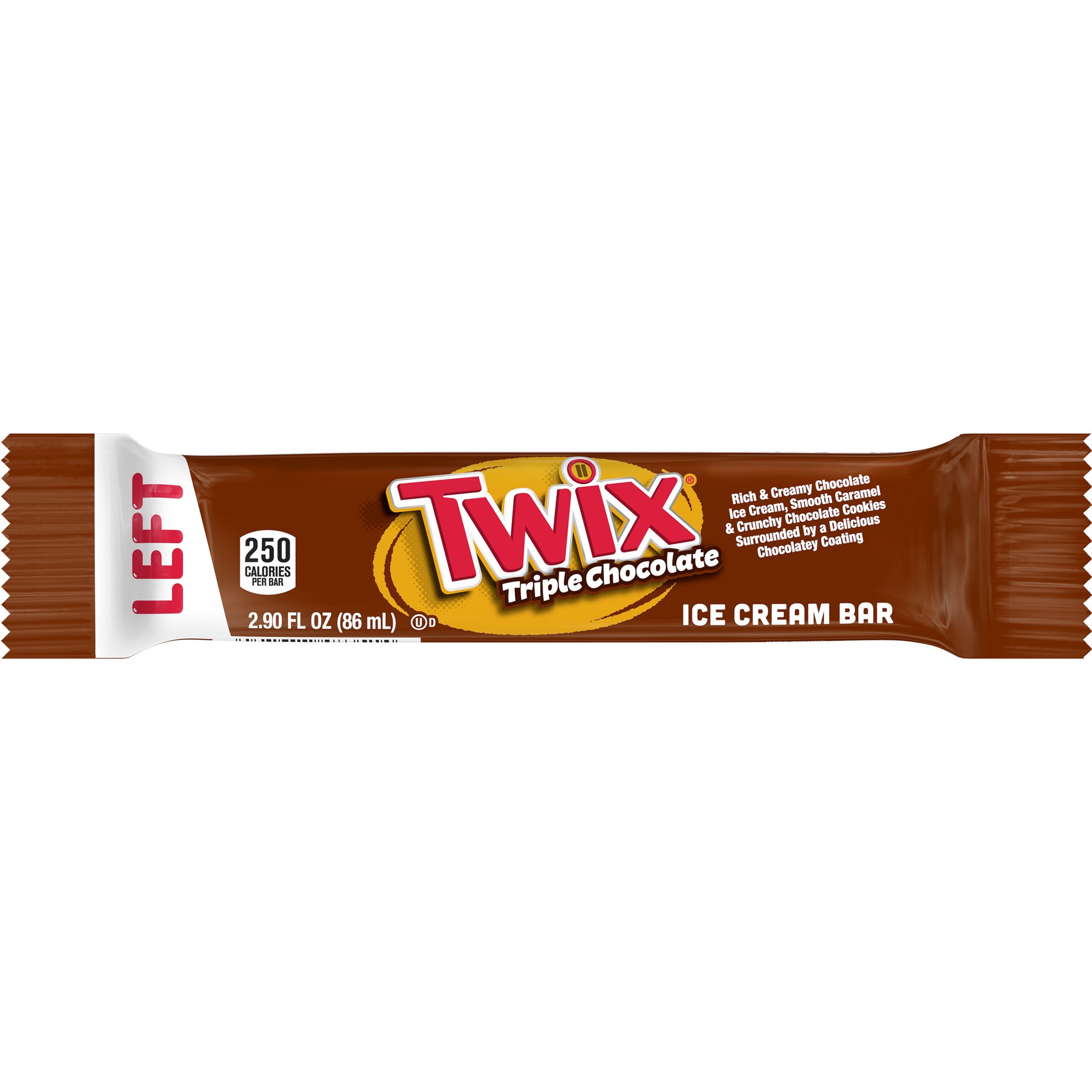 slide 1 of 4, TWIX Triple Chocolate Ice Cream Bars With Chocolate Ice Cream 1-CT, 2.90 fl oz