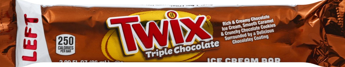 slide 3 of 4, TWIX Triple Chocolate Ice Cream Bars With Chocolate Ice Cream 1-CT, 2.90 fl oz