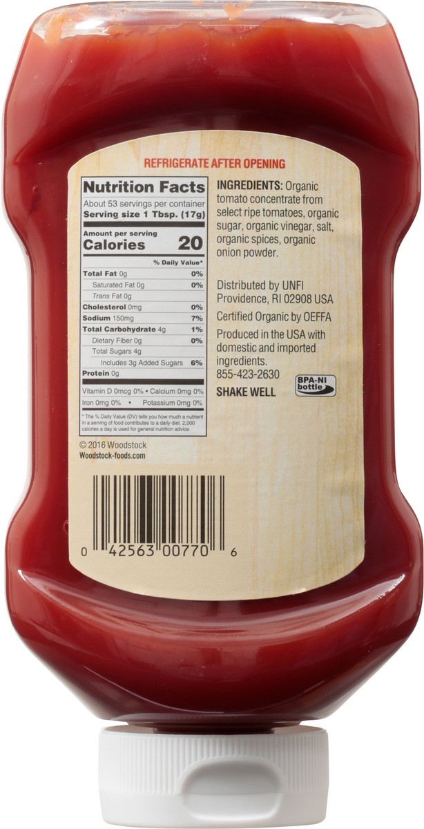 slide 2 of 9, Woodstock Organic Tomato Ketchup 32 oz, 32 oz