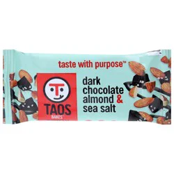 Taos Bakes Dark Chocolate Almond Sea Salt Bar 1.8 oz