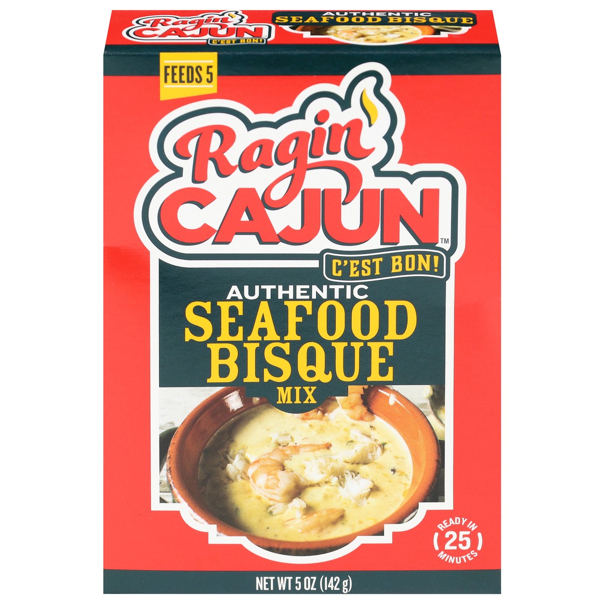 slide 1 of 11, Ragin' Cajun Authentic Seafood Bisque Mix 5 oz, 5 oz
