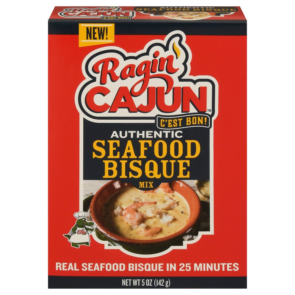 slide 1 of 11, Ragin' Cajun Authentic Seafood Bisque Mix 5 oz, 5 oz