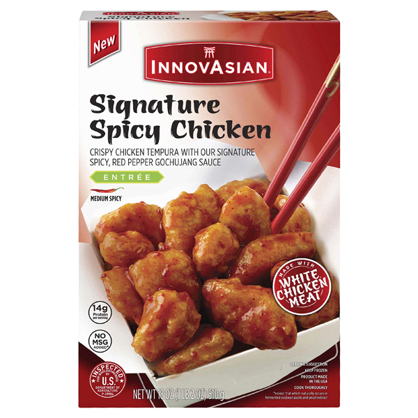 slide 1 of 1, InnovAsian Signature Spicy Chicken, 18 oz