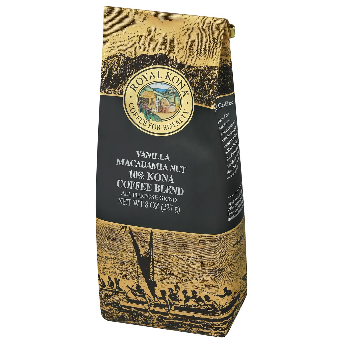slide 3 of 9, Royal Kona Vanilla Macadamia Nut Medium Roast Ground Coffee - 8oz,