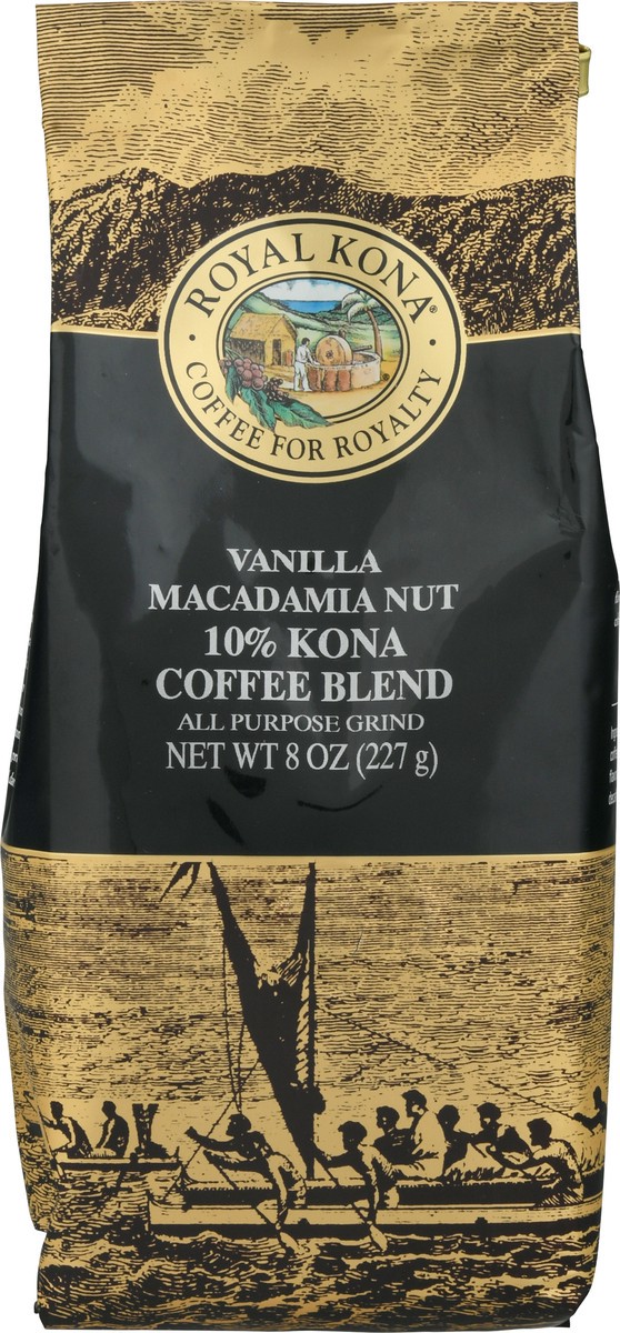 slide 6 of 9, Royal Kona Vanilla Macadamia Nut Medium Roast Ground Coffee - 8oz,