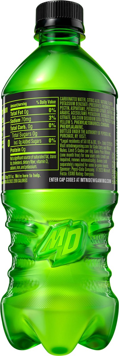 slide 3 of 4, Mountain Dew Zero Sugar Dew Soda Citrus - 20 fl oz, 20 fl oz