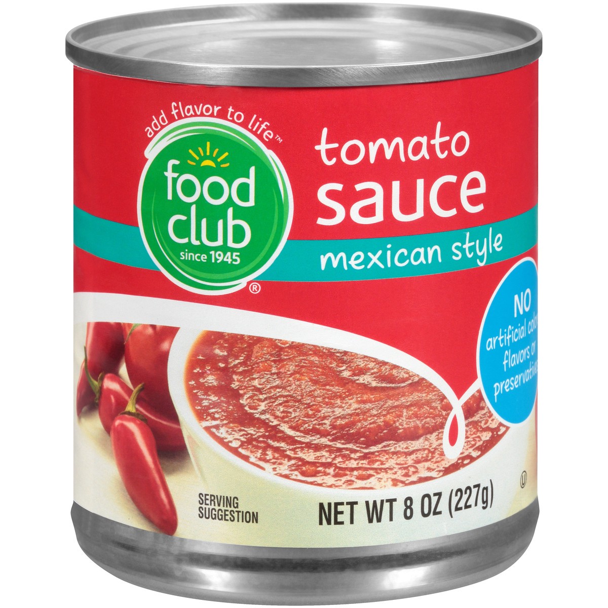 slide 9 of 13, Food Club Mexican Style Tomato Sauce, 8 oz