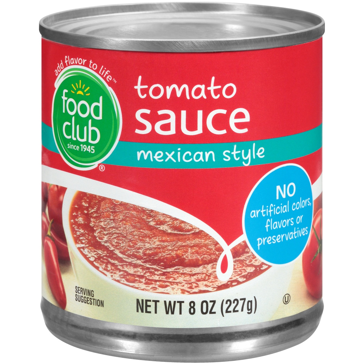 slide 1 of 6, Food Club Tomato Sauce Can Mexican Hot, 8 oz