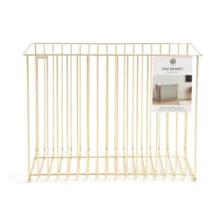 U-Brands Bent Wire File Basket - Gold, 1 ct