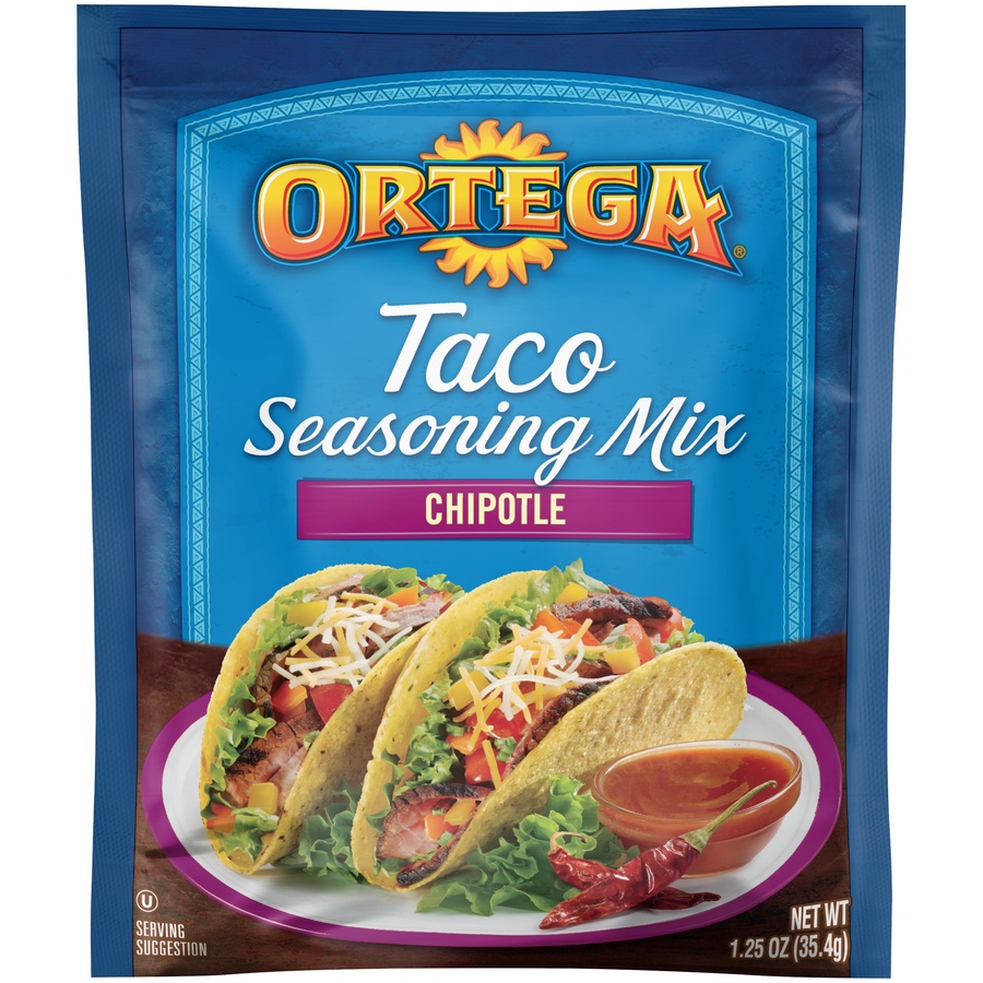 slide 1 of 4, Ortega Taco Chipotle Seasoning Mix, 1.25 oz