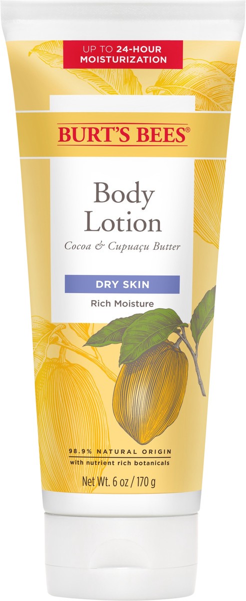 slide 2 of 3, Burt's Bees with Cocoa & Cupuaçu Butter Body Lotion, 6 oz