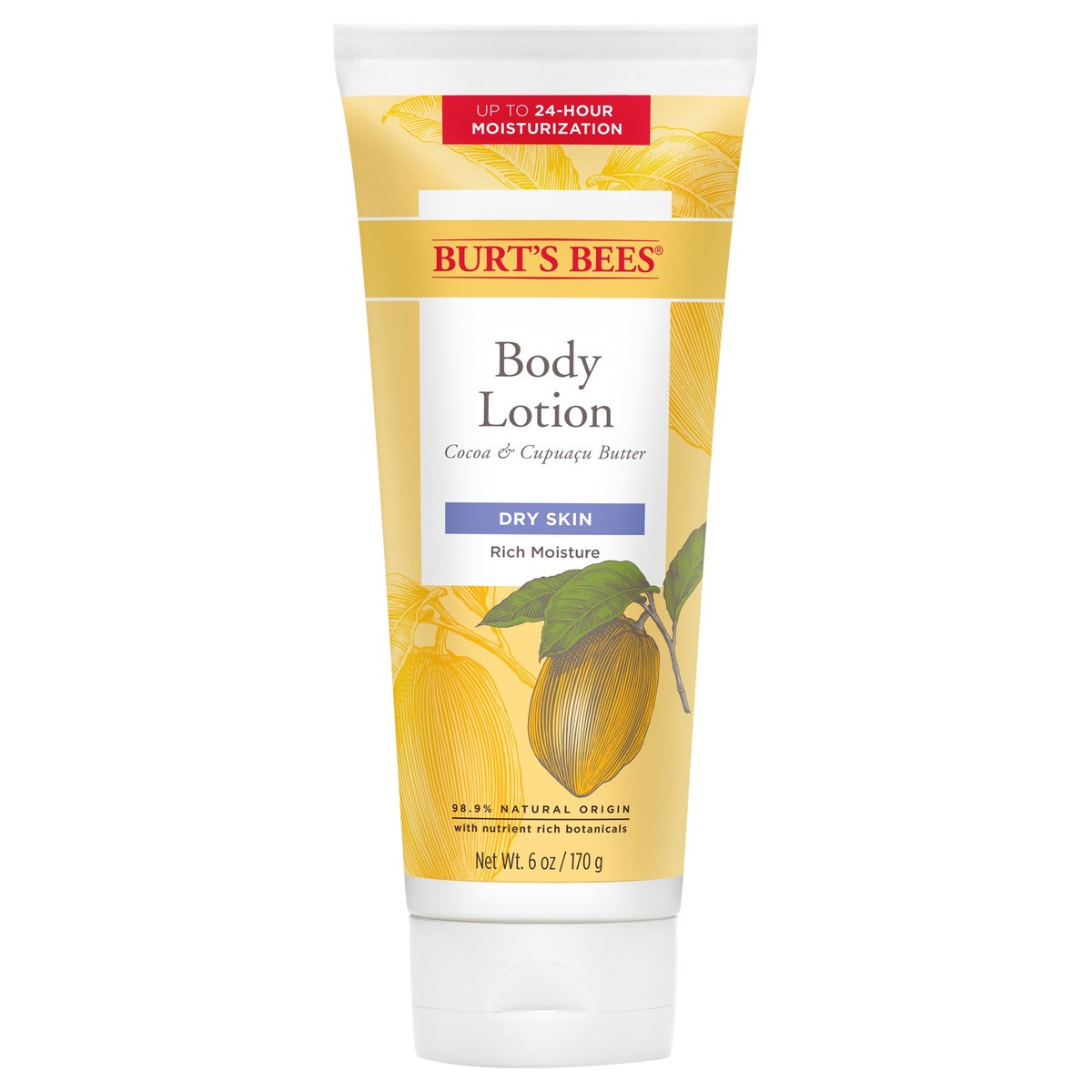 slide 1 of 3, Burt's Bees with Cocoa & Cupuaçu Butter Body Lotion, 6 oz