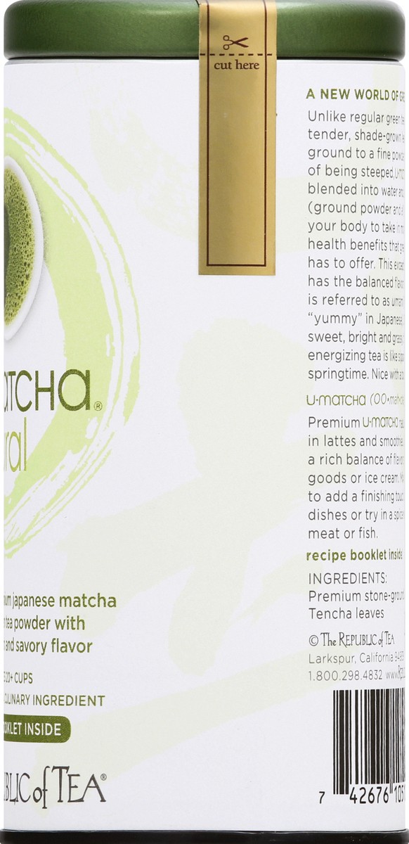 slide 6 of 9, The Republic of Tea U-Matcha Natural Green Tea - 1.5 oz, 1.5 oz