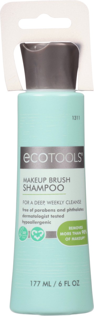 slide 2 of 9, EcoTools Makeup Brush + Sponge Shampoo 6 fl oz, 6 fl oz